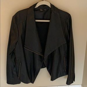 Eileen fisher leather jacket